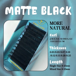 Cá Nhân Lông Mi Bán Buôn Cashmere Matte Màu Đen Lông Mi Mở Rộng Nguồn Cung Cấp Nhãn Hiệu Riêng Lash Mở Rộng Khay Nhà Cung Cấp - Product Image 4