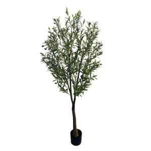 Thiết kế mới bán buôn ô liu lớn trang trí sân vườn Petite plantes vertes artificielles cây nhân tạo arvores văn phòng thủ công mỹ nghệ - Product Image 1