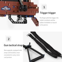 Set Mainan Blok Bangunan Senjata SWAT WW2 Cada C61010 98K Desert Eagle Submachine yang Sedang Laris di Tiktok, Hadiah untuk Anak-Anak