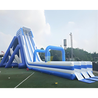 Groothandel Dubbele Baan Grote Opblaasbare Waterglijbaan met PVC Materiaal 500kg Capaciteit 6-Jaar Garantie