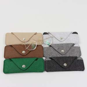 Pochette de lunettes de soleil portable téléphone portable lunettes pochette souple sac lunettes feutre pochette - Product Image 2