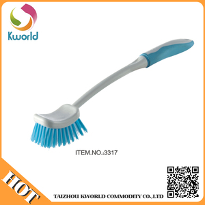 High Quality Long <strong>Handle</strong> Scrub <strong>Brush</strong> Kitchen Cleaning <strong>Brush</strong> for Pot <strong>Scrubbing</strong> - Product Image 3