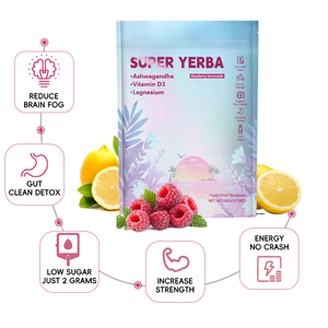 Venta al por mayor de polvo de té instantáneo Super Yerba <span class=keywords><strong>Mate</strong></span> 3 en 1 Ma Dai Tea Focus and Gut Health Support - Product Image 2