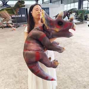 Marioneta <span class=keywords><strong>de</strong></span> Dinosaurio Triceratops Bebé Animatrónico <span class=keywords><strong>de</strong></span> <span class=keywords><strong>Espuma</strong></span> <span class=keywords><strong>de</strong></span> Goma <span class=keywords><strong>de</strong></span> Silicona, L=1.5m, Control Manual, Juguete <span class=keywords><strong>de</strong></span> Simulación <span class=keywords><strong>de</strong></span> Dinosaurio para Niños, Regalos - Product Image 4