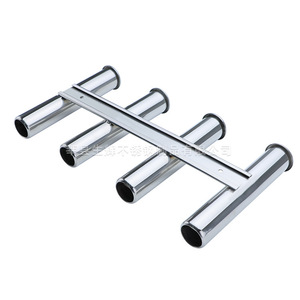 Soporte para Cañas de Pescar de Acero Inoxidable Brillante, 6 Tubos, Acabado Espejo, para Yate y Barco - Product Image 4
