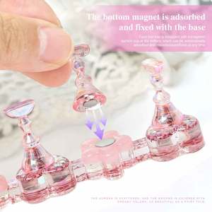 Nuevo Estilo: Soporte Magnético con Base en Forma de Estrella y Corazón para Exhibición de Uñas Aurora, Tiras para Práctica de Uñas y DIY - Product Image 6