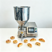 Machine semi-automatique de remplissage et de dépose pour pain, gâteaux, beignets, crème, gelée, confiture et chocolat