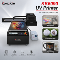 Imprimante UV grand format KONGKIM A1 6090 avec tête I1600 I3200 pour impression sur panneaux acryliques et signalétique