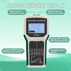 Multímetro Solar EY1800W 20-120V 0-60A, Probador Automático/Manual Inteligente con Pantalla LCD, Portátil para Sistemas Fotovoltaicos EY1800W, Medidor de Voltaje Solar - Product Image 5