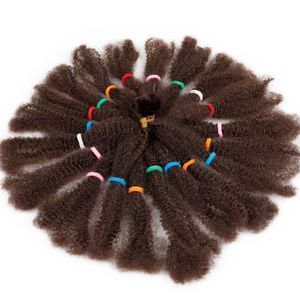 12 Inch <b>Afro</b> Kinky Bulk <b>Hair</b> High Temperature Fiber Marley Twist Crochet <b>Braiding</b> Extensions <b>for</b> Any Style - Product Image 3