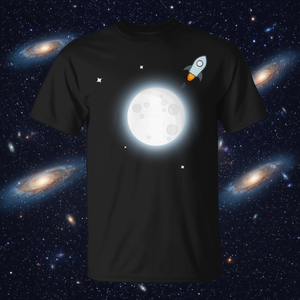 Camiseta Stellar Lumens XLM Beyond The Moon - Product Image 3