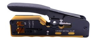 Herramienta de crimpado Cat5/6/7 para cables de red 8P/6P, herramienta para monitores, kit de herramientas de telecomunicaciones para redes de fibra óptica - Product Image 4