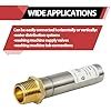 Amortisseur de choc d'eau de taille AA 1/2" NPT, 33-180 ° Suppresseur de chocs d'eau sans plomb F 250 PSI pour tuyaux, robinets, machines à laver