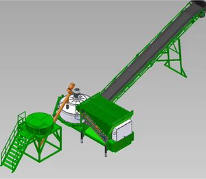 Mini-centrale à ciment en France, centrale à <span class=keywords><strong>béton</strong></span> mobile avec brise-grands sacs et silo - Product Image 3