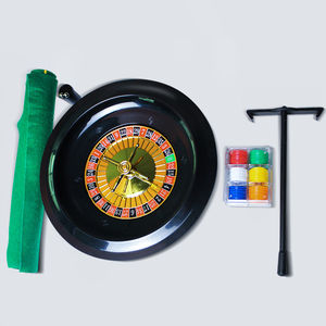 Juego de <span class=keywords><strong>bingo</strong></span> de juego de alta calidad, juego de ruleta de 10 pulgadas, Ruleta de <span class=keywords><strong>Casino</strong></span>, Material MDF con mantel de chips - Product Image 3