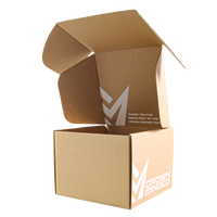 Boîtes d'expédition rigides avec impression de logo de taille personnalisée emballage en tissu pour chapeau boîte postale d'expédition noire boîtes en carton ondulé