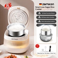Cuisinière à riz multifonction intelligente à commande vocale IA personnalisée pour la maison, 3L, en titane, pour 4 personnes, avec fonction de chauffe-châssis et de soupe