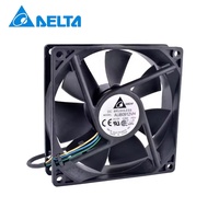 Ventilateur de refroidissement axial pour processeur Delta AUB0912VH 9cm 12V DC 4.8W 67.8CFM 4 fils 3800RPM avec capteur de rotation et PWM pour projecteur