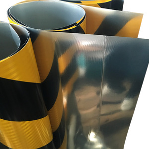 Film réfléchissant bicolore jaune et noir en sergé, marque Guangan, origine Qingdao, pour marquage <span class=keywords><strong>de</strong></span> façades et garde-corps <span class=keywords><strong>de</strong></span> tunnels - Product Image 1