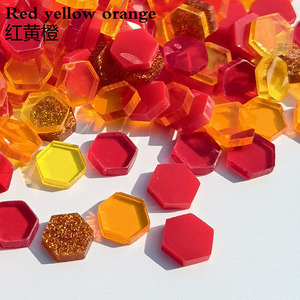 100g gạch khảm acrylic cho hàng thủ công, nghệ thuật khảm đầy màu sắc làm nguồn cung cấp cho phòng tắm chậu hoa Bàn Ngoài Trời đế lót ly - Product Image 6