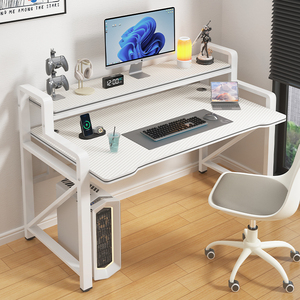 Moderna scrivania per Computer a doppio motore semplice in stile legno pannello da scrivania per la casa studio ufficio <span class=keywords><strong>E</strong></span> camera da letto per <span class=keywords><strong>E</strong></span>-sport di scrittura - Product Image 1