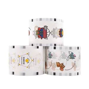 <span class=keywords><strong>Film</strong></span> d'étanchéité pour tasses à thé boba jetables givrées rouleau de <span class=keywords><strong>film</strong></span> d'étanchéité d'impression de logo personnalisé transparent pour l'emballage de café, lait et thé - Product Image 5