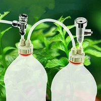 Générateur de CO2 pour aquarium, réacteur de dioxyde de carbone, diffuseur d'air pour aquarium, bouchon de bouteille à vis rapide, pièces et accessoires