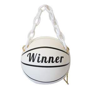 Bolso de cuero PU para baloncesto impermeable, bolsos de hombro para mujer, bolso con cadena, marca TJ - Product Image 4