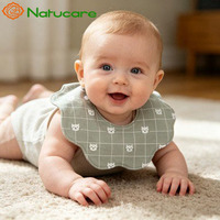 Bavoirs pour bébé unisexes en coton imperméable, nouveau style, imprimés personnalisés, mignons, absorbants, à bords festonnés