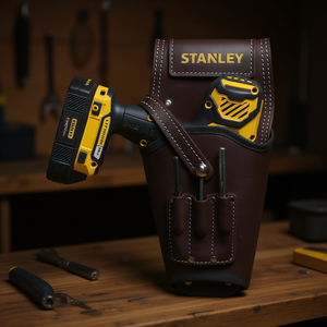 Estuche de cuero Stanley para taladro con bolsillos para herramientas, para taladros inalámbricos y brocas - Product Image 3