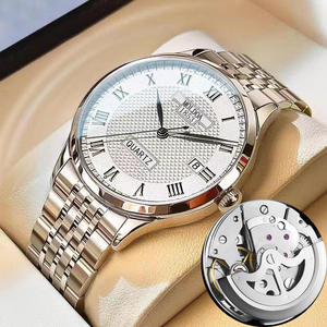 Reloj Mecánico Automático para Hombre, Popular, de Acero Inoxidable, 36 mm, Resistente al Agua 30 bar, Movimiento de Cuarzo, Cristal, Estilo Ejecutivo - Product Image 2