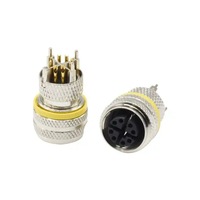 Câble Ethernet industriel M12 X à 8 broches, étanche IP67/IP68, avec connecteur droit blindé, pour réseau haute vitesse
