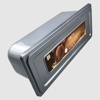 Boîte de rangement jetable et recyclable avec couvercle, personnalisable en usine, conteneur d'emballage pour crème glacée en PP de qualité alimentaire de 3,2 litres