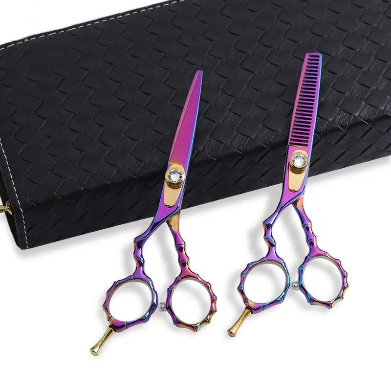 Professional Left Hand Scissors Supply Hair Scissors Thinning Vern 6 Inch Kasho Barber Scissors