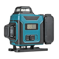Niveau laser vert 520 Nm de qualité industrielle, auto-nivelant électronique, alimentation par batterie Li-ion