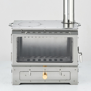 Stufa <span class=keywords><strong>a</strong></span> Legna Multifunzione in Acciaio Inox per Tende <span class=keywords><strong>da</strong></span> Campeggio, Riscaldamento per Esterni - Product Image 2