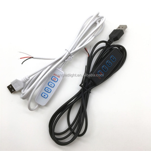 5V USB nối mở dây đóng hộp trên Off đẩy chuyển đổi điện mở rộng cáp dẫn ánh sáng dải đèn dây USB chuyển đổi dimmer - Product Image 3