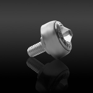 Pernos para Matrícula Garson Diamond de 205 mm, Aleación de Zinc, Color Plateado Brillante, para Todos los Modelos - Product Image 4