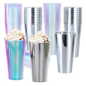 Vaso Personalizado para Granizados de 24oz con Tapa, Botella para Jugos Reforzada, Contenedor para Postres y Helados, Elegante Vaso Desechable de Plástico - Product Image 1