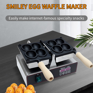 Máquina para hacer gofres de huevo Milely de 4 cabezales de alta eficiencia, Plug-and-Play de acero inoxidable para puestos de comida callejera concurrida, restaurantes <span class=keywords><strong>y</strong></span> hoteles - Product Image 3