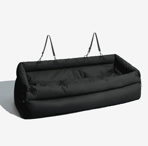 Asiento de coche grande personalizado para perros, cama de lujo con patrón sólido, refuerzo de Metal, asiento trasero para mascotas, funda de viaje, productos de diseño para perros - Product Image 1