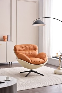 Ghế xoay đơn sang trọng phong cách Bắc Âu, chất liệu vỏ trứng, dùng cho nhà hàng, phòng ngủ, khách sạn, phòng khách, thư giãn - Product Image 2