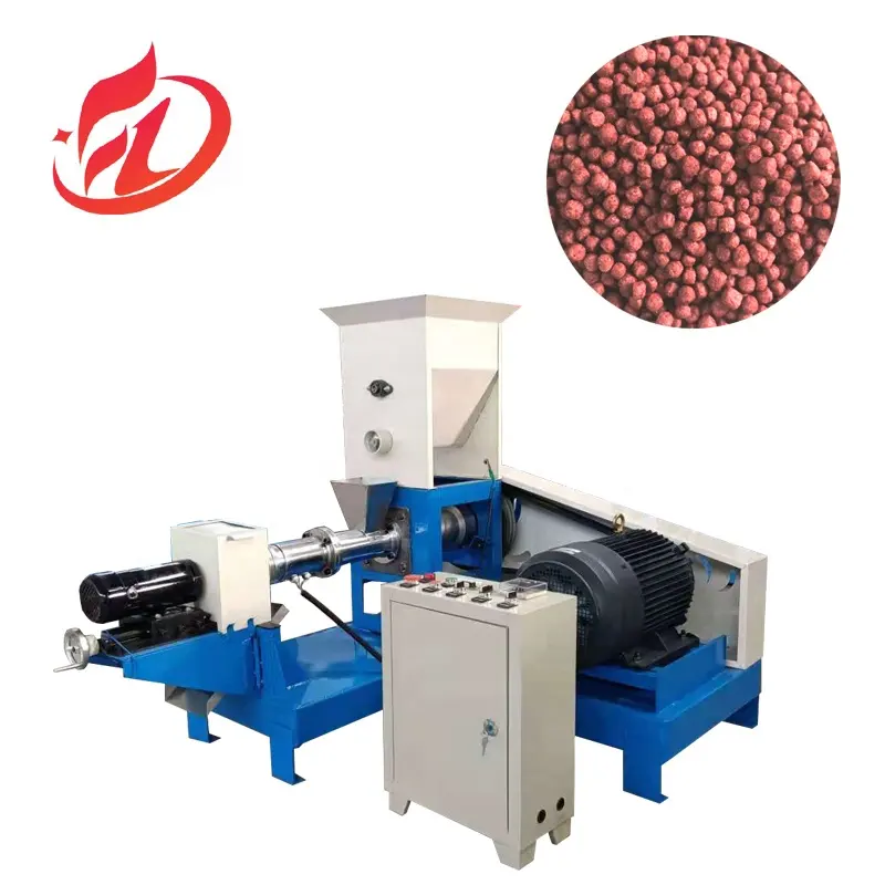 Newest design electrical floating sinking fish feed processing pellet extruder machine