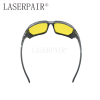 Lunettes de sécurité laser bleues 450 nm, lunettes de protection laser ultraviolettes certifiées CE, lunettes à monture intégrale TR90 avec protection oculaire efficace