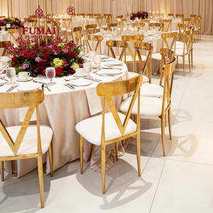 Dubai Party Últimas sillas de comedor de acero inoxidable para bodas 2025 - Product Image 2