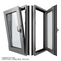 Ventana Corredera de Aluminio con Rotura de Puente Térmico, Doble Acristalamiento Low-E, Insonorizada, Impermeable, Diseño Artesanal, Calificada por Energy Star