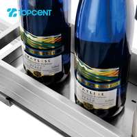 TOPCENT installation latérale en acier inoxydable organisateur de rangement de cuisine étagère de rangement pour épices panier coulissant panier d'assaisonnement