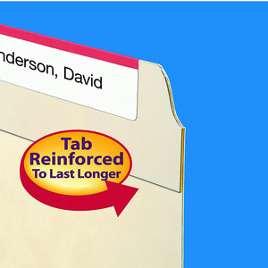 Tập Tin Thư Mục Gia Cố 1/2 Cắt <span class=keywords><strong>Tab</strong></span> Kích Thước Pháp Lý Manila 100 Mỗi Hộp - Product Image 4