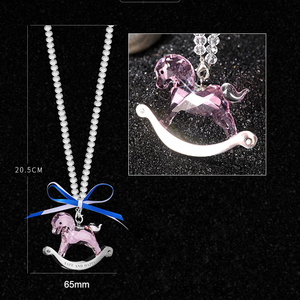 Crystal <b>Car</b> Hanging <b>Ornament</b> Christmas Rocking Horse Crystal <b>Ornament</b> - Product Image 5