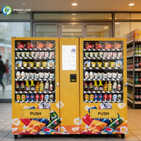 Système de distribution polyvalent pour la vente de snacks et de boissons et les applications dans diverses localités publiques – Distributeur automatique de snacks et de boissons